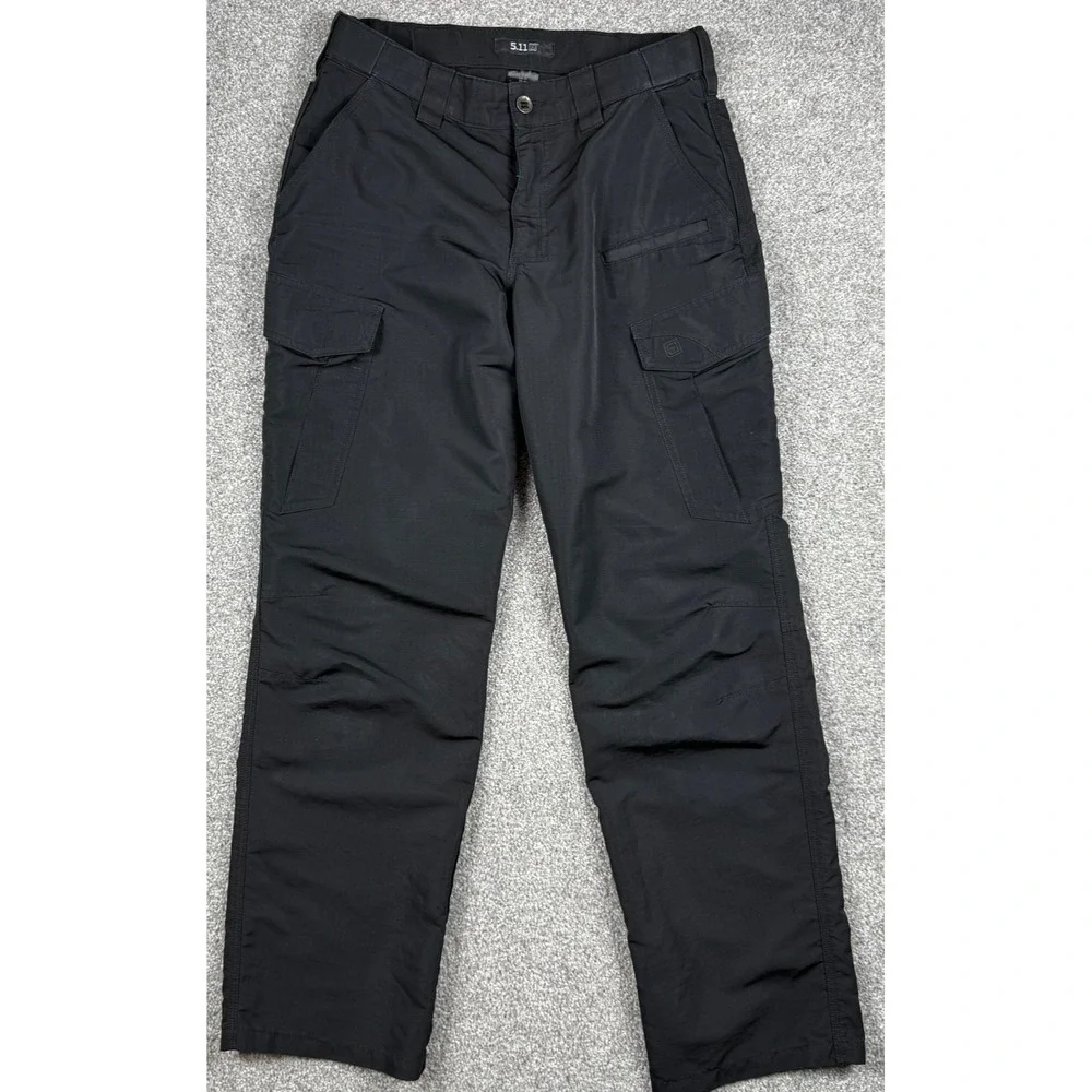 5.11 Tactical Cargo Pants Mens 32x32 Black Ripstop Utility Work Hiking Outdoor